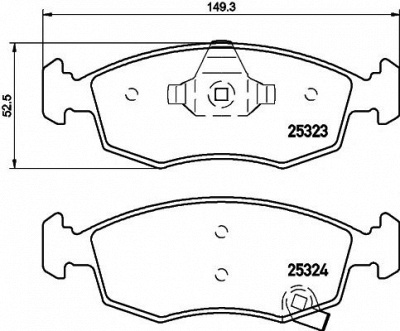 HELLA PAGID 8db355016231 -  Комплект тормозных колодок, дисковый тормоз